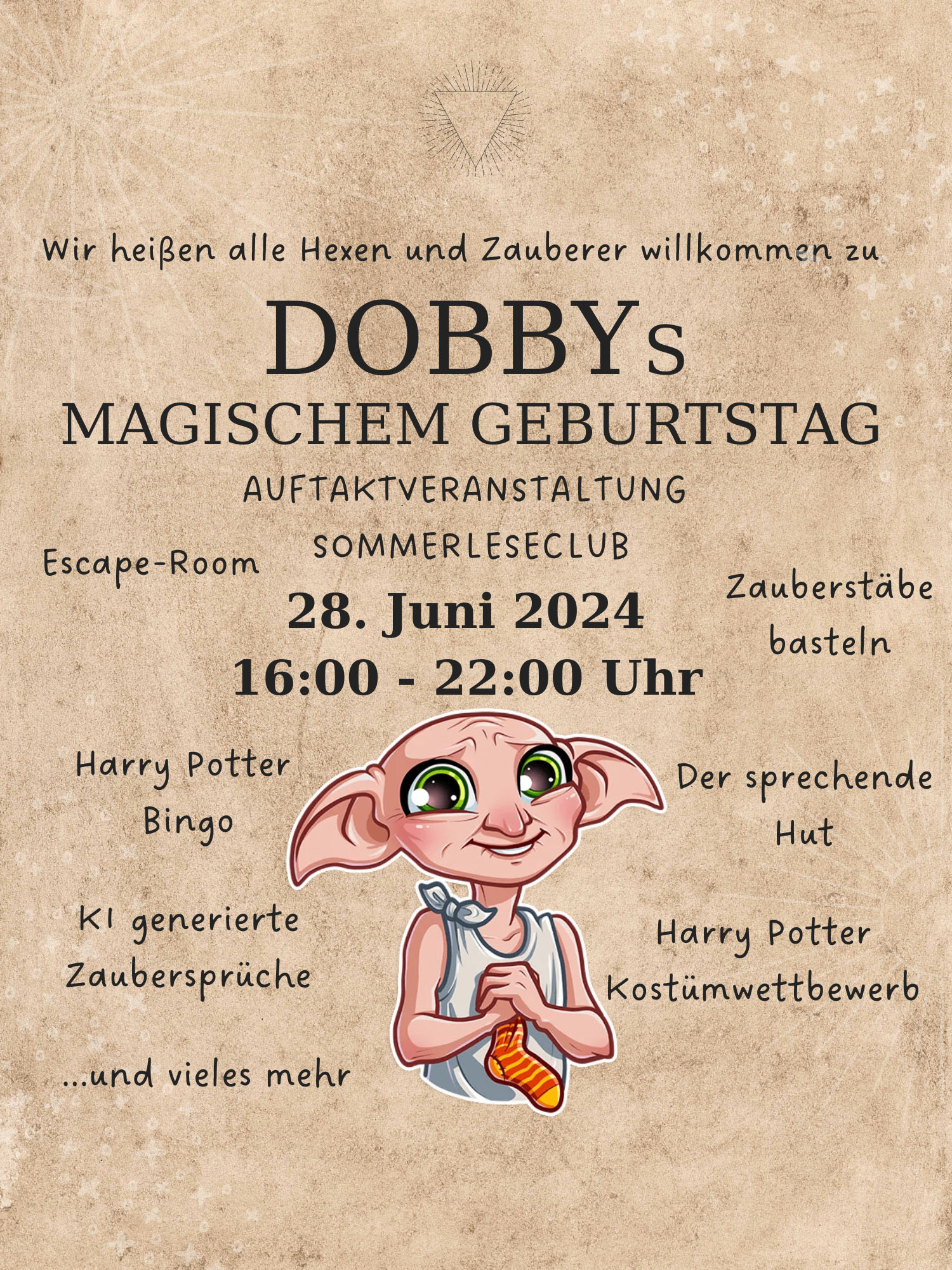 Dobbys Geburtstag und Auftakt SommerLeseClub am 28. Juni 2024